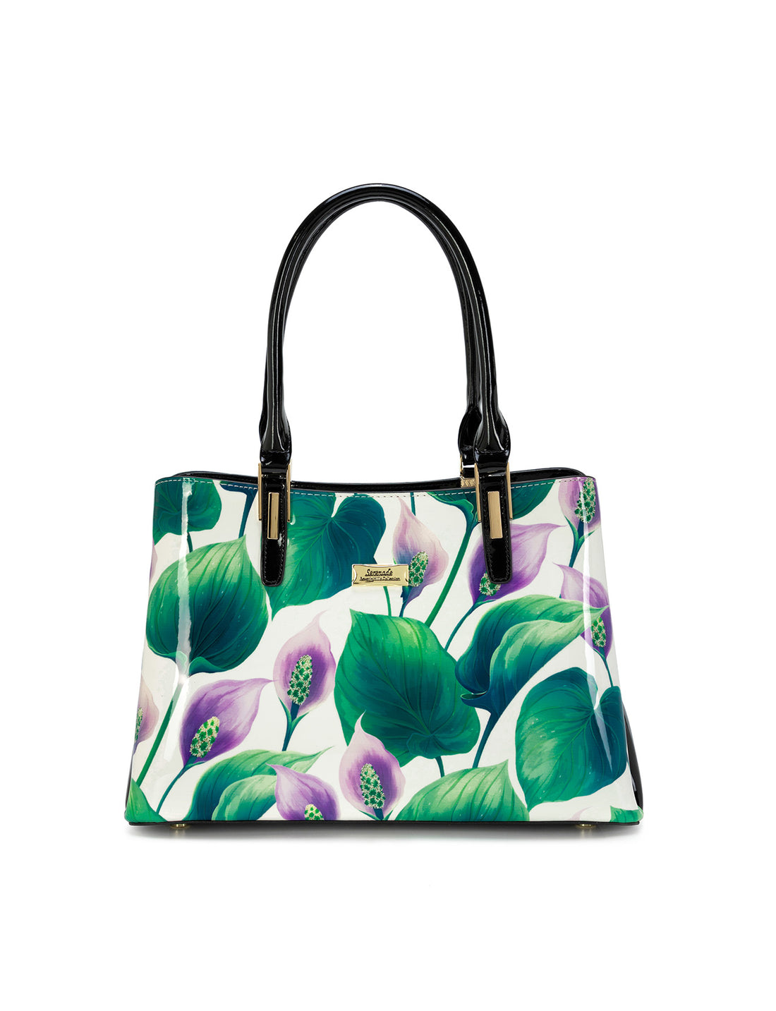 Serenade - SN78-0378-A Liliana Grip Handle Leather Bag