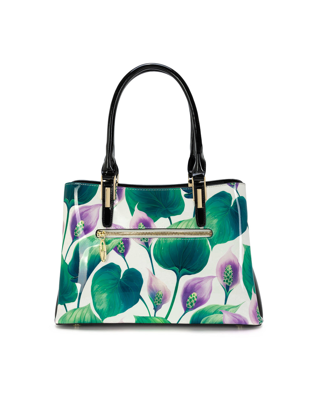 Serenade - SN78-0378-A Liliana Grip Handle Leather Bag
