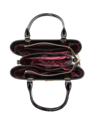 Serenade - SN78-0378-A Liliana Grip Handle Leather Bag