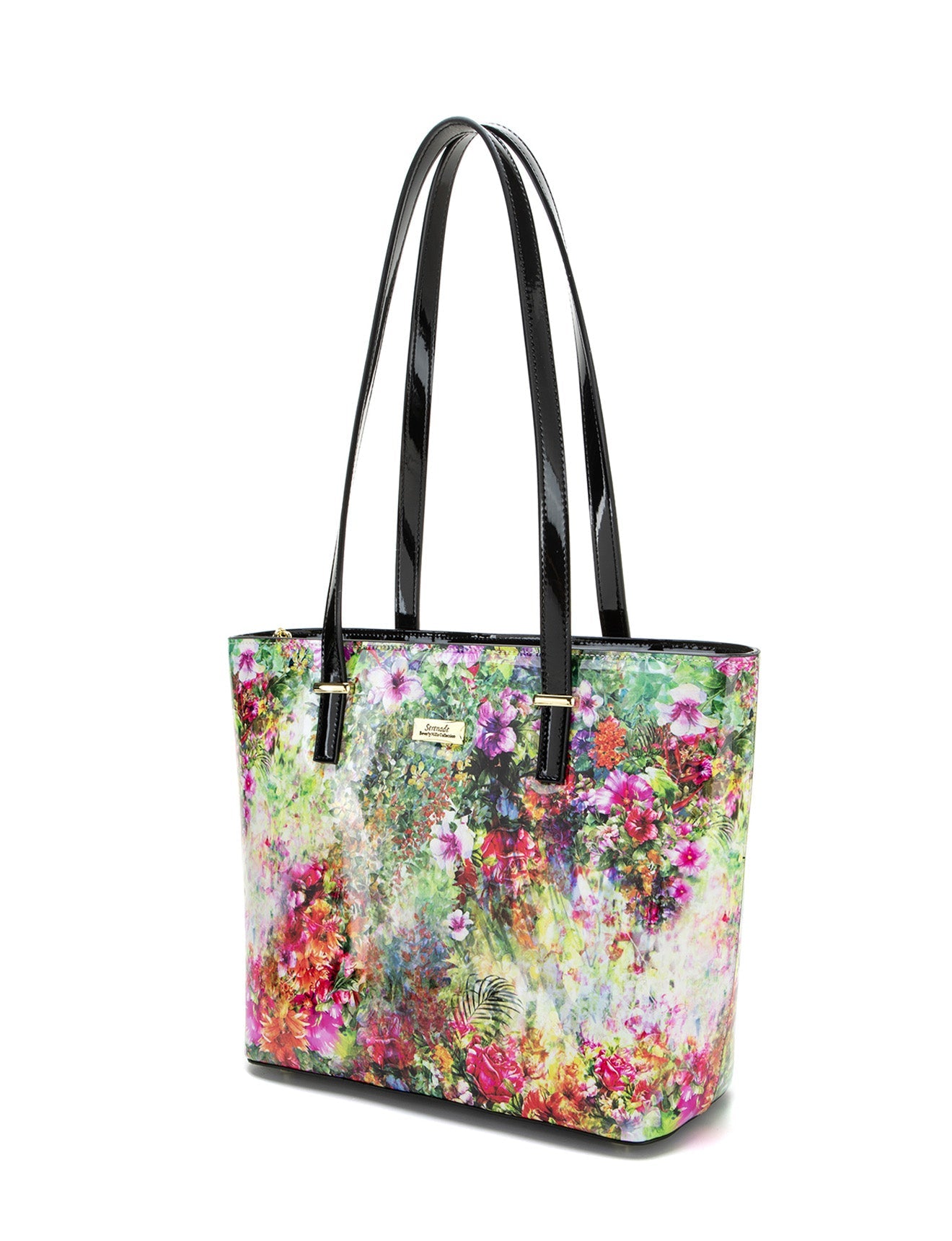 Serenade - SN81-0817 Fiore Large Leather tote - Floral