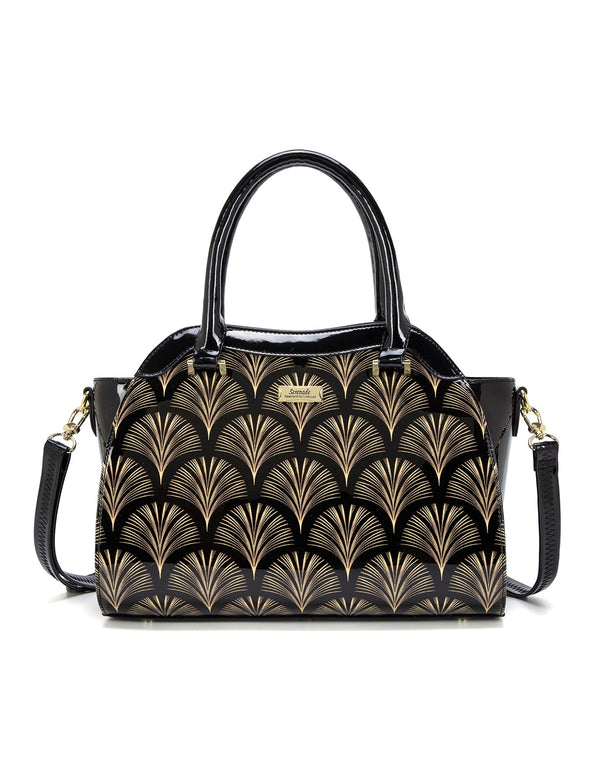 Serenade - SN83-0628 Venice Grip Handle Leather - Black/Gold