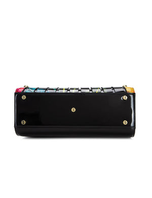 Serenade - SN84-7330 Mila Print Monica Patent Leather Handbag - Multi