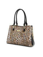 Serenade - SN88-0378 Wild Cat triple compartment Leather - Leopard