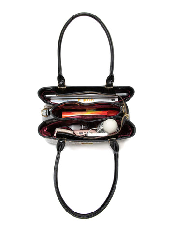 Serenade - SN88-0378 Wild Cat triple compartment Leather - Leopard - 0