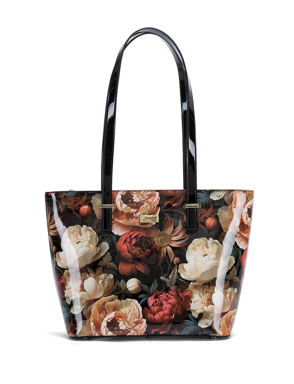 Serenade - SN97-0817 Elisabetta Large Leather Tote - Floral