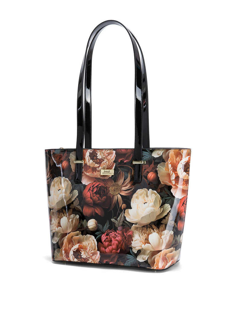 Serenade - SN97-0817 Elisabetta Large Leather Tote - Floral