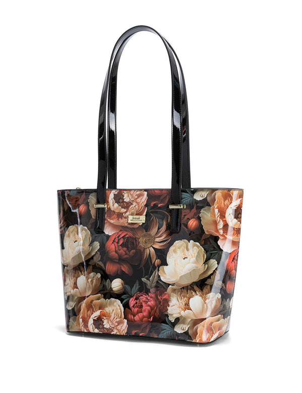 Serenade - SN97-0817 Elisabetta Large Leather Tote - Floral