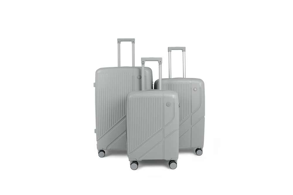 SwissTech Air-Tech 3 Piece Luggage Package - Grey