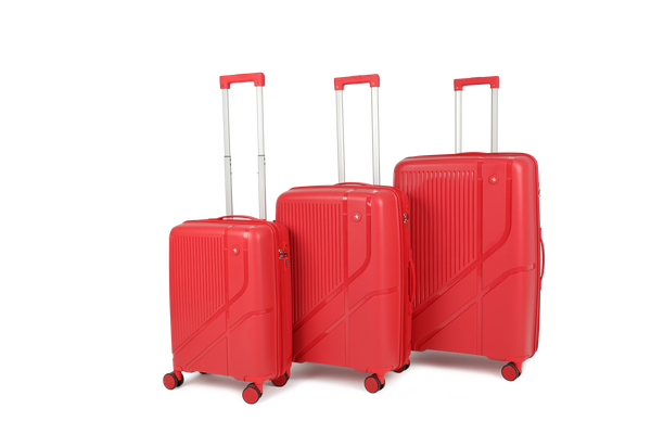 SwissTech Air-Tech 3 Piece Luggage Package - Red