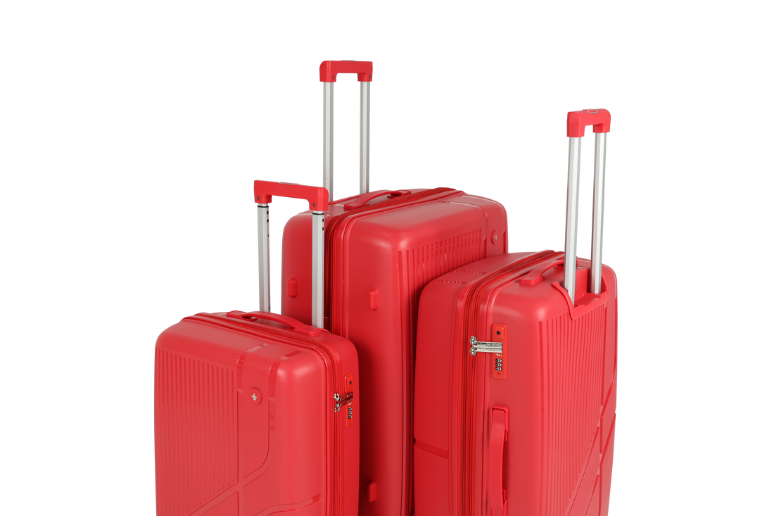 SwissTech Air-Tech 3 Piece Luggage Package - Red