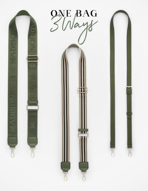 Monica Crossbody Bag & 3 Straps - One Bag 3 Ways
