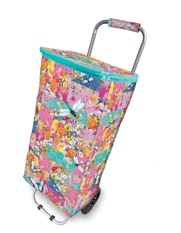Insulated Shopping Cart - Wildflower Patch-1