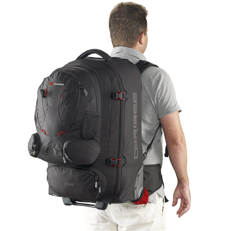 Caribee - Skymaster 70lt III Backpack on wheels - Black