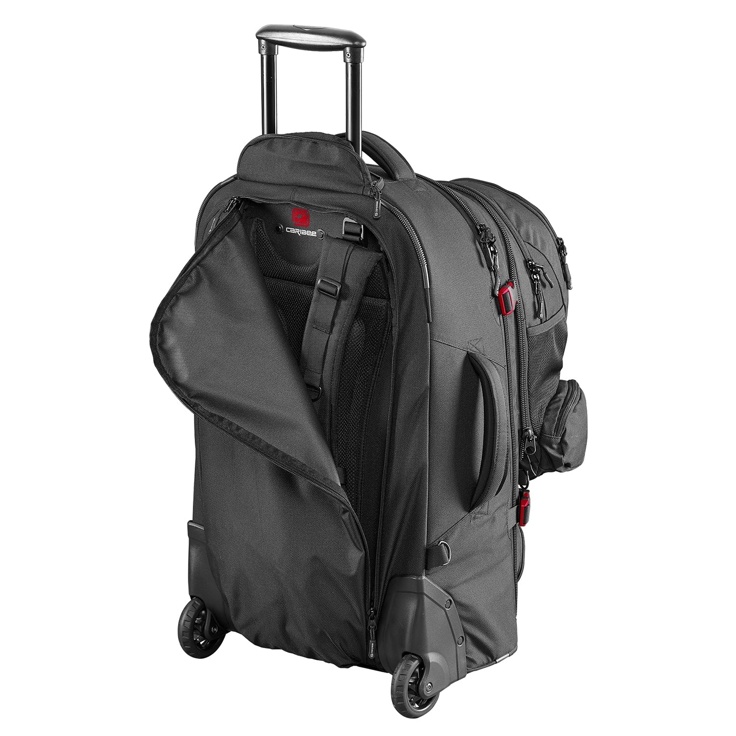 Caribee - Skymaster III 80L Wheeled Travel Backpack - Black-9