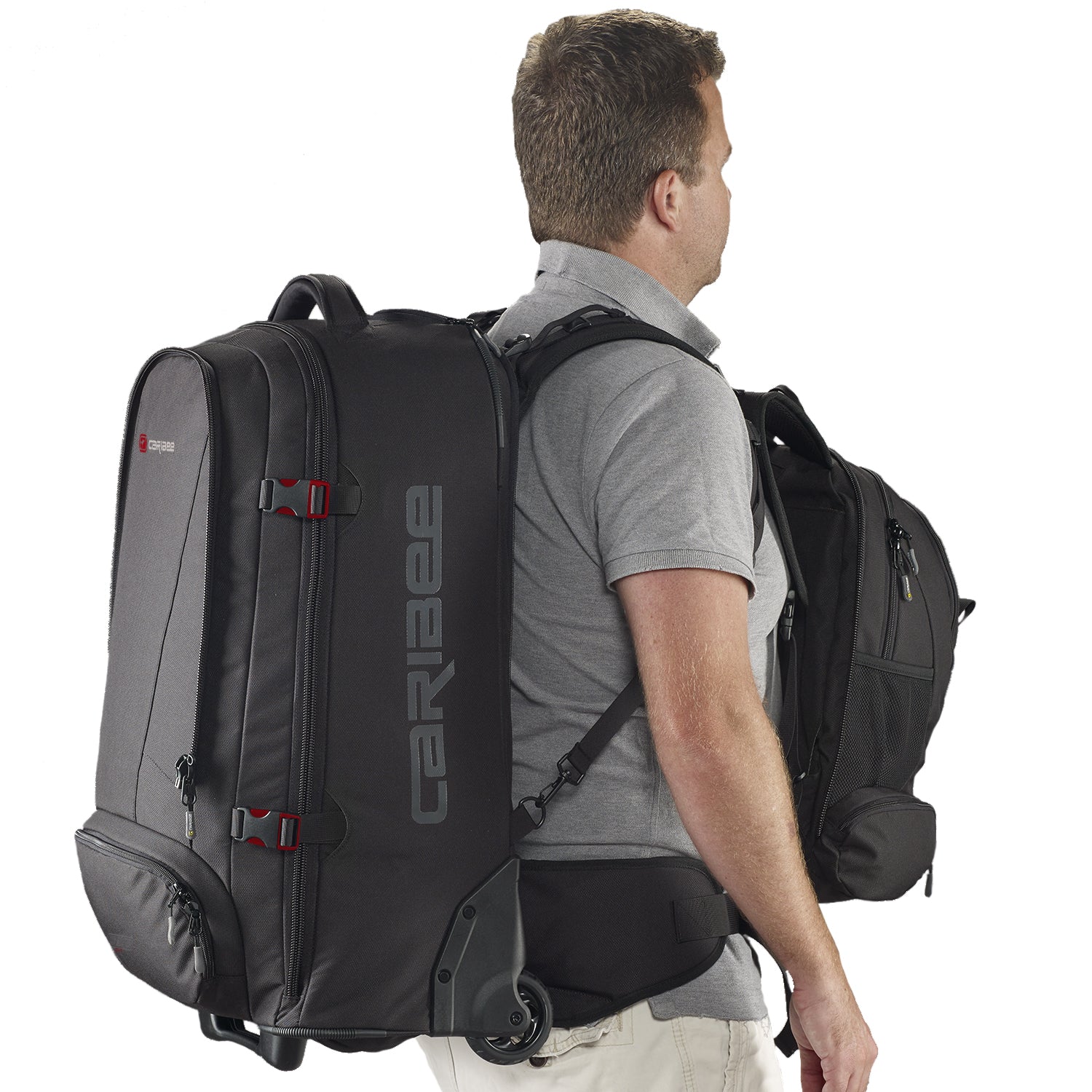 Caribee Skymaster III 80L Wheeled Travel Backpack Black – Bags