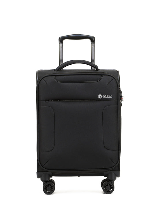 Tosca - So Lite 3.0 20in Small 4 Wheel Soft Suitcase - Black-4