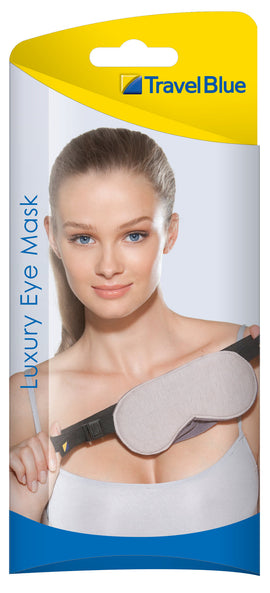 Travel Blue - TB-453 Luxury Eye Mask - Grey - 0