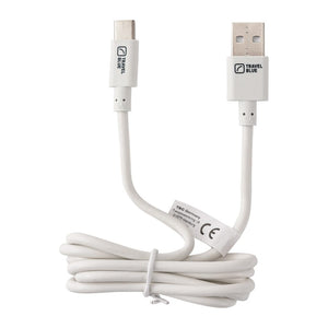 Travel Blue - Tb-971-S USB A to USB C Charge Cable 1m - White