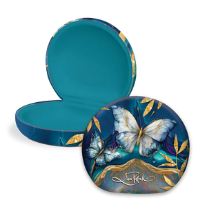 Lisa Pollock - TC54 Small Travel Accessory Case - Tranquil Butterflies
