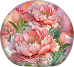Lisa Pollock - TC55 Small Travel accessory case - Coral Peony