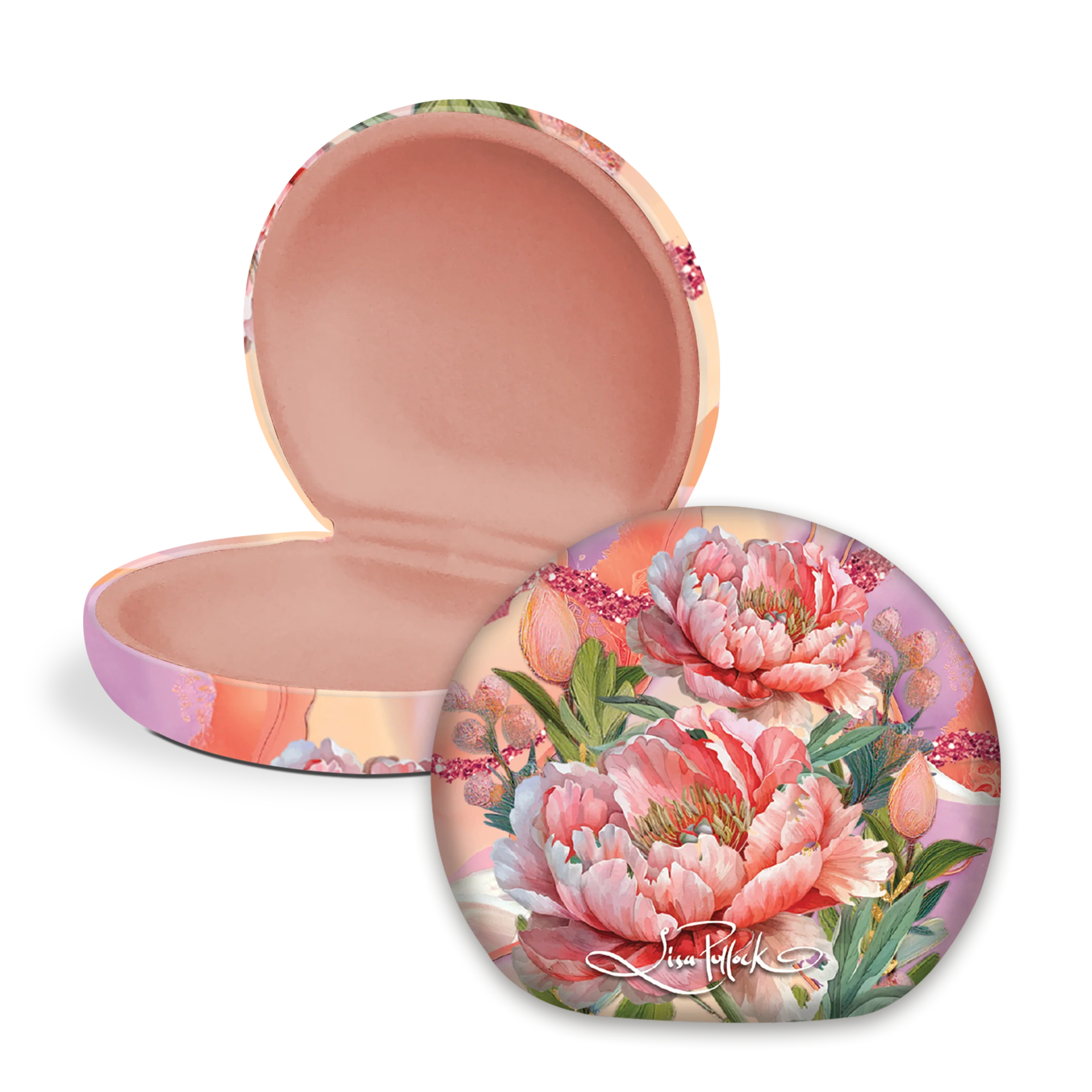 Lisa Pollock - TC55 Small Travel accessory case - Coral Peony