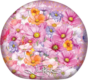 Lisa Pollock - TC55 Small Travel Accessory Case - Wistful Wildflowers