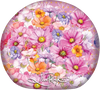 Lisa Pollock - TC55 Small Travel accessory case - Wistful Wildflowers