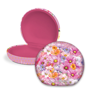 Lisa Pollock - TC55 Small Travel Accessory Case - Wistful Wildflowers