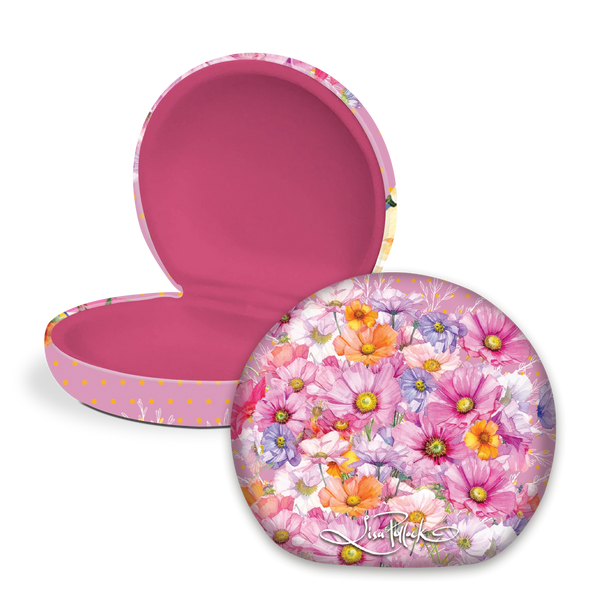 Lisa Pollock - TC55 Small Travel Accessory Case - Wistful Wildflowers