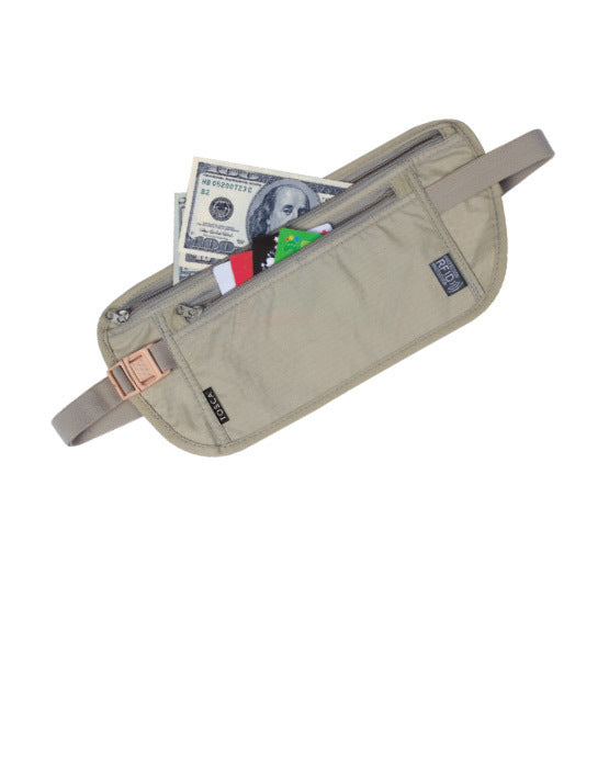 Tosca - TCA011 RFID Waist Security Money Belt - Beige