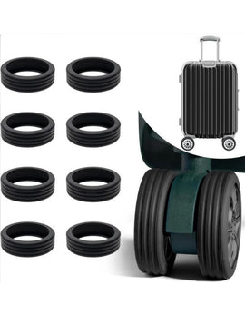 Tosca - Silicone wheel protector covers 8pcs - Black
