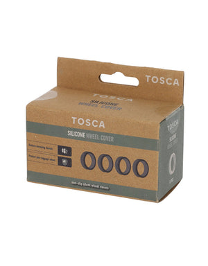 Tosca - TCA062 Silicone Wheel Protector Covers 8pcs - Black