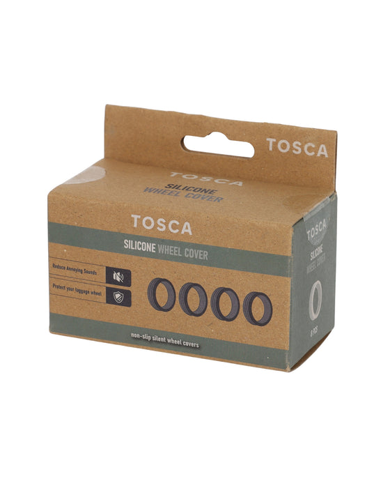 Tosca - Silicone wheel protector covers 8pcs - Black - 0