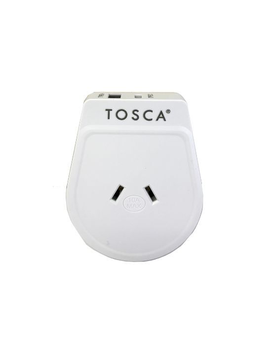 Tosca - TCA067 Japan A+C USB travel adaptor - White