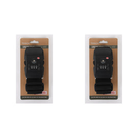 Tosca - TCA068-A TSA Locking luggage strap - Black - 0