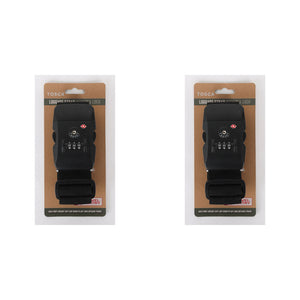 Tosca - TCA068-A TSA Locking Luggage Strap - Black
