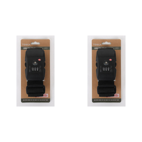 Tosca - TCA068-A TSA Locking Luggage Strap - Black