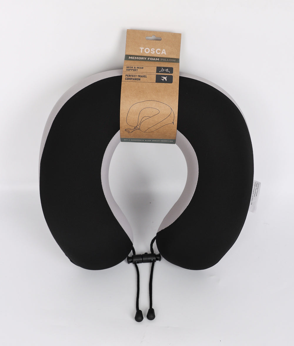 Tosca - TCA073 Memory Foam Neck Cushion - Black/Grey