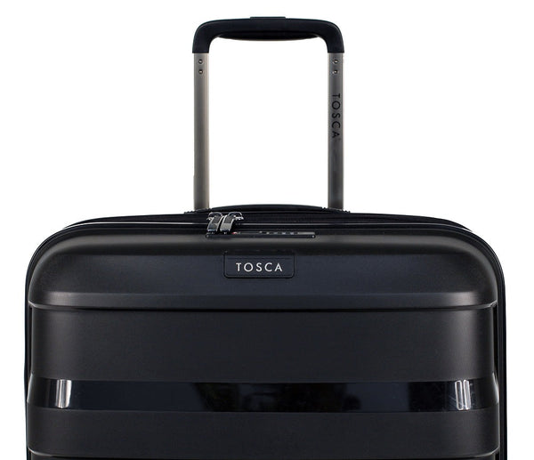 Tosca - Comet 29in Large 4 Wheel Hard Suitcase - Black