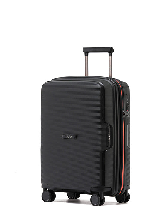 Tosca - TCA510 Bel-Air 20in Small Cabin Spinner hard suitcase - Black/Orange