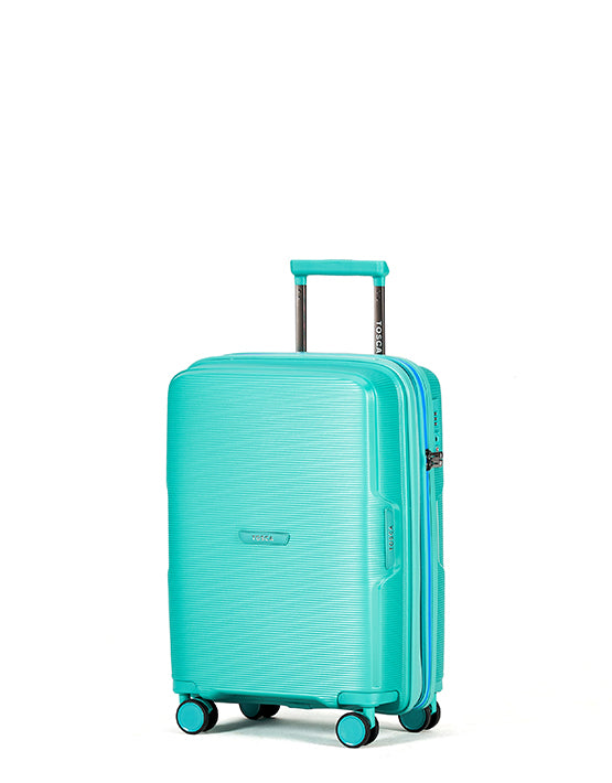 Tosca - TCA510 Bel-Air 20in Small Cabin Spinner hard suitcase - Teal/Blue