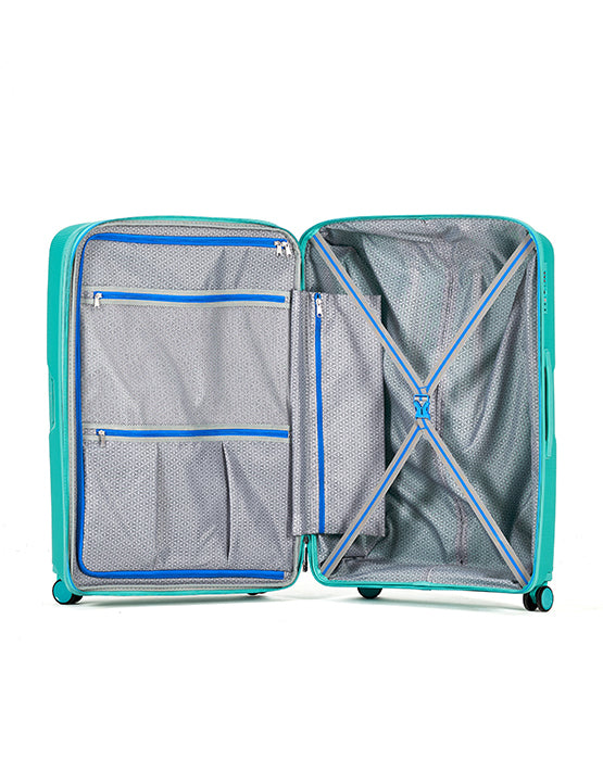 Tosca - TCA510 Bel-Air 20in Small Cabin Spinner hard suitcase - Teal/Blue