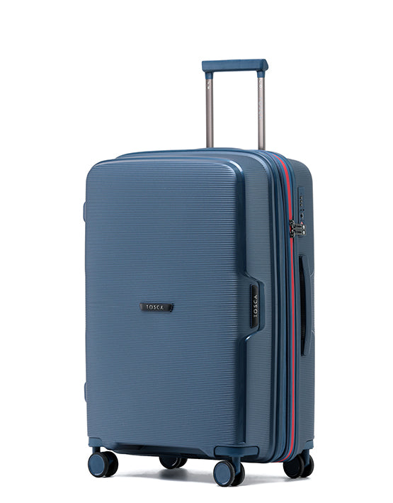 Tosca - TCA510 Bel-Air 25in Medium Spinner hard suitcase - Blue/Red