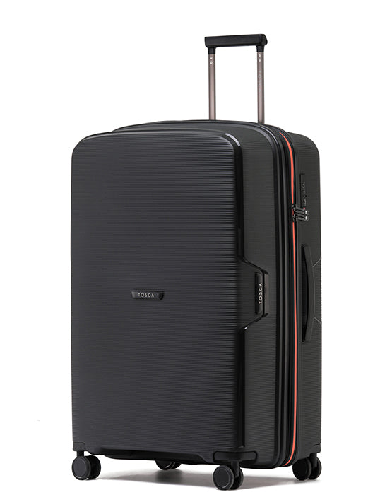 Tosca - TCA510 Bel-Air 29in Large Spinner hard suitcase - Black/Orange