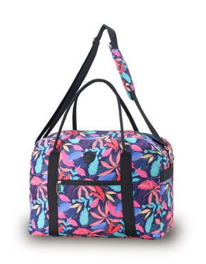 Tosca - TCA935-L Fashion Overnight Tote - Black/Tropical