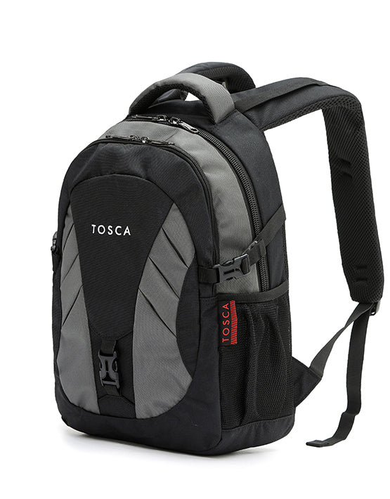 TOSCA - TCA-941 20LT Deluxe Backpack - Black-Grey-1