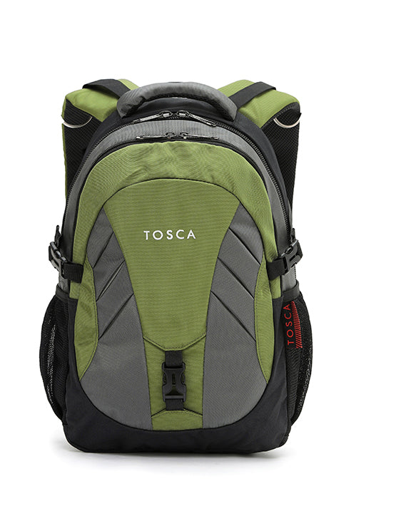 TOSCA - TCA-941 20LT Deluxe Backpack - Grey-Lime-1