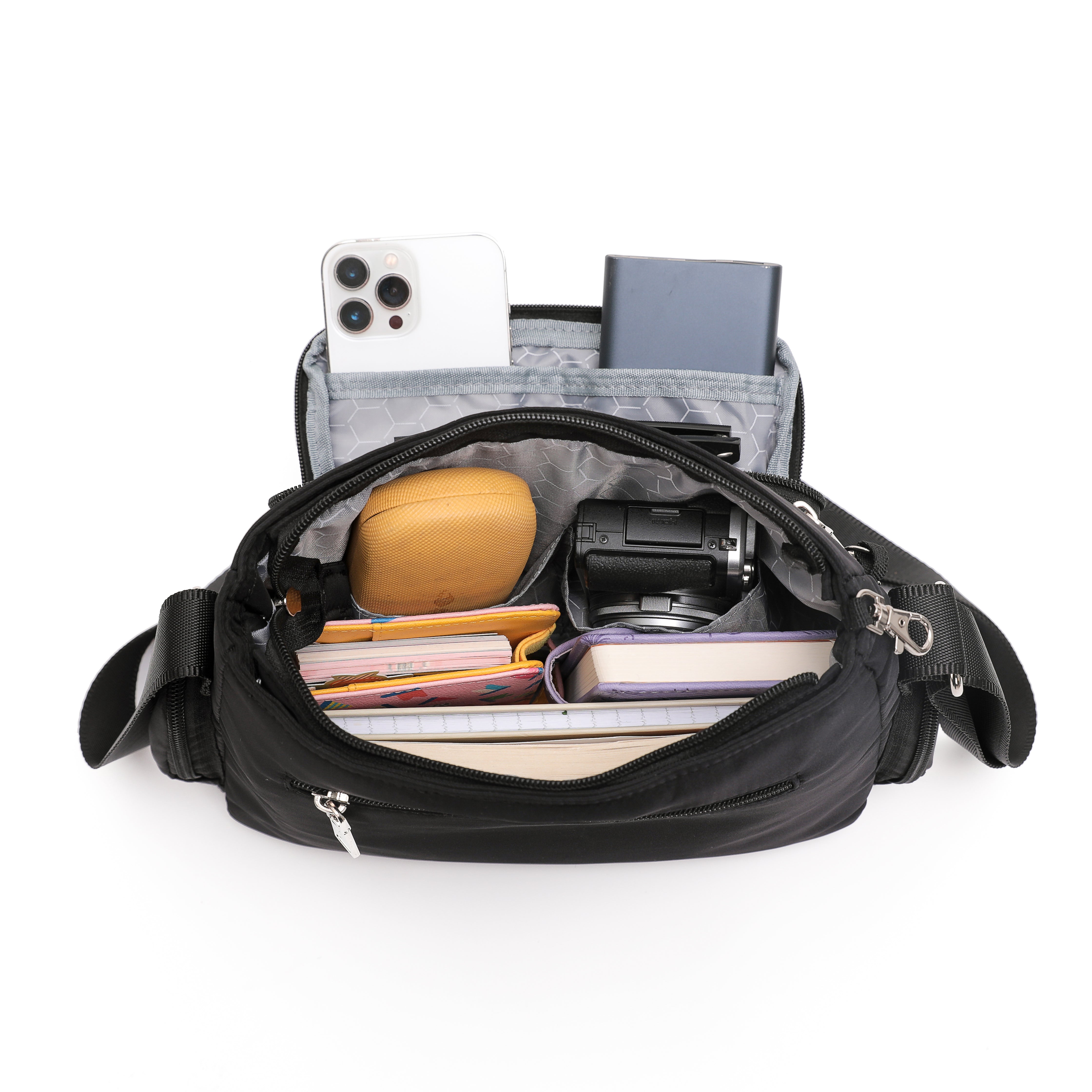 Tosca - TCA951 Anti Theft Shoulder bag - Black-3