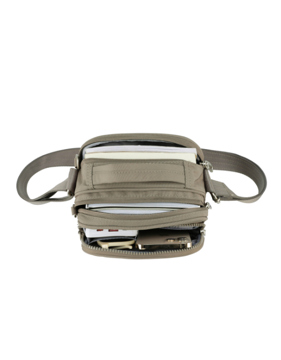 TOSCA - TCA984 Anti Theft Side bag- Taupe