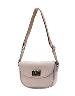 Tosca - TH051 Small Saddle flap handbag - Apricot